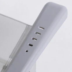 AKTIVE - Chaise Pliante Haute Avec Dossier Haut Réglable 5 Positions, Gris -Quechua Promos Boutique aktive chaise pliante haute avec dossier haut reglable 5 positions gris 5