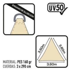 Aktive Garden Uv50 Store Triangulaire Couleur Crème -Quechua Promos Boutique aktive garden uv50 store triangulaire couleur creme 2