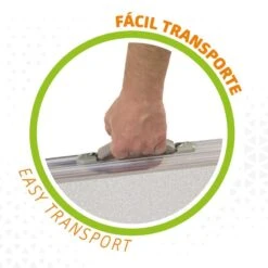 AKTIVE - Table Pliante Avec 2 Tabourets Et Poignée De Transpor, Gris -Quechua Promos Boutique aktive table pliante avec 2 tabourets et poignee de transpor gris 2