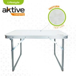 AKTIVE - Table Pliante . Table Basse Blanche En Aluminium - 40x60x40 Cm -Quechua Promos Boutique aktive table pliante table basse blanche en aluminium 40x60x40 cm 2