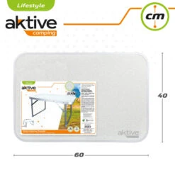 AKTIVE - Table Pliante . Table Basse Blanche En Aluminium - 40x60x40 Cm -Quechua Promos Boutique aktive table pliante table basse blanche en aluminium 40x60x40 cm 4