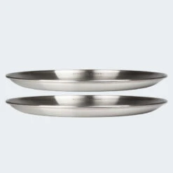 Assiette Plate De Camping | Diamètre Env. 23 Cm | Acier Inox | 2 Assiettes -Quechua Promos Boutique assiette plate de camping diametre env 23 cm acier inox 2 assiettes 6