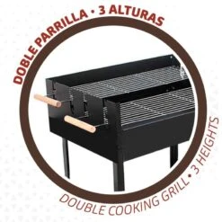 Barbecue Au Charbon De Bois Portable Aktive Double Grill -Quechua Promos Boutique barbecue au charbon de bois portable aktive double grill 2