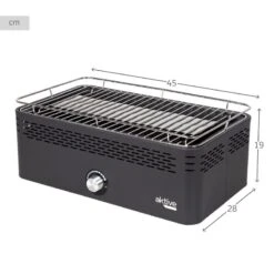 Barbecue Rectangulaire Noir De Table Sans Fumée 45x28x19 Cm Aktive -Quechua Promos Boutique barbecue rectangulaire noir de table sans fumee 45x28x19 cm aktive 3
