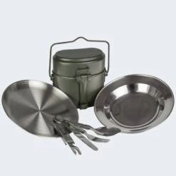 Batterie De Cuisine De Camping, Assiette Plate & Creuse Et Couverts Set -Quechua Promos Boutique batterie de cuisine de camping assiette plate and creuse et couverts set 2