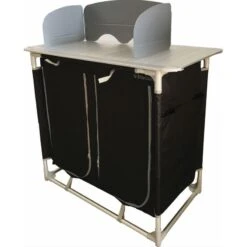 BAYASUN Meuble De Cuisine 4 Étagères Pieds Réglables Gris 7 BAYASUN Meuble De Cuisine 4 Étagères Pieds Réglables Gris -Quechua Promos Boutique bayasun meuble de cuisine 4 etageres pieds reglables gris 2