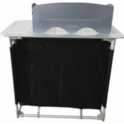 BAYASUN Meuble De Cuisine 4 Étagères Pieds Réglables Gris 9 BAYASUN Meuble De Cuisine 4 Étagères Pieds Réglables Gris -Quechua Promos Boutique bayasun meuble de cuisine 4 etageres pieds reglables gris 4