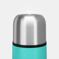 Quechua Bouteille Isotherme Inox 0,4L Avec Gobelet Pour La Randonnée - Turquoise -Quechua Promos Boutique bouteille isotherme inox 04l avec gobelet pour la randonnee turquoise 3