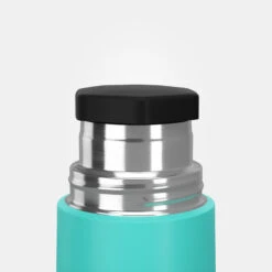 Quechua Bouteille Isotherme Inox 0,4L Avec Gobelet Pour La Randonnée - Turquoise -Quechua Promos Boutique bouteille isotherme inox 04l avec gobelet pour la randonnee turquoise 4
