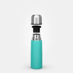 Quechua Bouteille Isotherme Inox 0,4L Avec Gobelet Pour La Randonnée - Turquoise -Quechua Promos Boutique bouteille isotherme inox 04l avec gobelet pour la randonnee turquoise 7