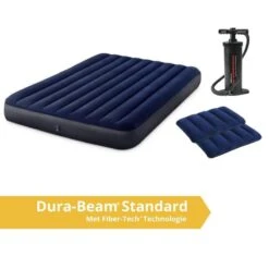 Intex Classic Downy - Lit Gonflable - 203x152x25cm - Compris Les Accessoires -Quechua Promos Boutique classic downy lit gonflable 203x152x25cm compris les accessoires 2