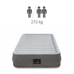 Intex Comfort-Plush 'Queen' - Lit Gonflable - 203x152x33cm - Compris Les Accessoires -Quechua Promos Boutique comfort plush queen lit gonflable 203x152x33cm compris les accessoires 2