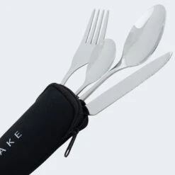 Couverts De Camping Set | Fourchette, Couteau, 2 Cuillères | Incl. Sac | Acier -Quechua Promos Boutique couverts de camping set fourchette couteau 2 cuilleres incl sac acier 3