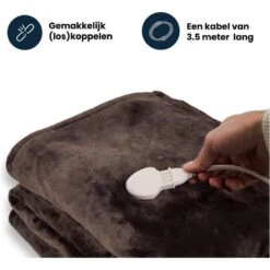 Couverture Électrique Luvego Avec Polaire/Sherpa - Brun Foncé -Quechua Promos Boutique couverture electrique luvego avec polairesherpa brun fonce 4