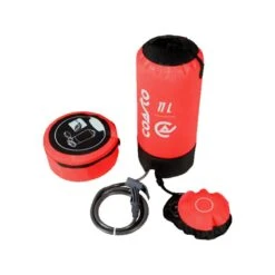 Douche Solaire à Pression Extérieure Portable - 11 L -PVC Et Latex - Rouge -Quechua Promos Boutique douche solaire a pression exterieure portable 11 l pvc et latex rouge 1