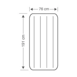 Intex Downy Jr. Twin Airbed - Lit Gonflable - 191x76x25cm - Avec Accessoires -Quechua Promos Boutique downy jr twin airbed lit gonflable 191x76x25cm avec accessoires 3