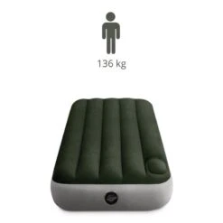 Intex Downy Twin Airbed With Foot BIP - Lit Gonflable - 191x99x25cm - Avec Accessoires -Quechua Promos Boutique downy twin airbed with foot bip lit gonflable 191x99x25cm avec accessoires 2