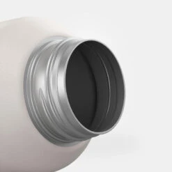 Quechua Gourde Inox 0,6L Avec Bouchon à Vis Pour La Randonnée - Blanc -Quechua Promos Boutique gourde inox 06l avec bouchon a vis pour la randonnee blanc 6