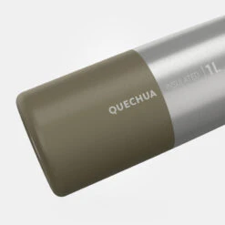 Quechua Gourde Isotherme Inox 1L Bouchon à Ouverture Rapide Pour La Randonnée - Kaki -Quechua Promos Boutique gourde isotherme inox 1l bouchon a ouverture rapide pour la randonnee kaki 2