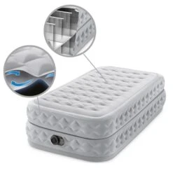 Intex Matelas Gonflable - 1-Person - 99 X 191 X 51 Cm - Gris -Quechua Promos Boutique intex matelas gonflable 1 person 99 x 191 x 51 cm gris 4
