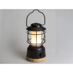 Lampe Lanterne De Camping LED Kiruna Jord - Rechargeable - USB - Bambou - Rétro -Quechua Promos Boutique lampe lanterne de camping led kiruna jord rechargeable usb bambou retro 2