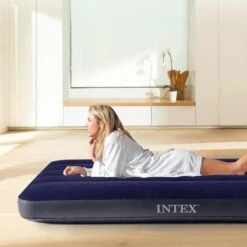 Matelas Gonflable - Intex Classic Downy -1 Personne - 76x191x25 Cm (BxLxH) -Quechua Promos Boutique matelas gonflable intex classic downy 1 personne 76x191x25 cm bxlxh 5
