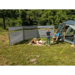 Paravent De Camping Bora - Brise-Vue - 6,0 X 1,4 M - Résistant Au Vent - Gris -Quechua Promos Boutique paravent de camping bora brise vue 60 x 14 m resistant au vent gris 2