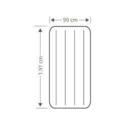 Intex Prestige Downy Jr. Twin Airbed - Lit Gonflable - 191x99x25cm - Avec Accessoires -Quechua Promos Boutique prestige downy jr twin airbed lit gonflable 191x99x25cm avec accessoires 3