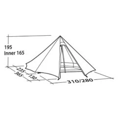 Robens Cône Vert PRS - Tipi Tent Pour Quatre Personnes -Quechua Promos Boutique robens cone vert prs tipi tent pour quatre personnes 2