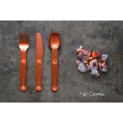 SET 3 COUVERTS MAGNÉTIQUES MAGWARE - CAMPING BIVOUAC - ALUMINUM DUR - AVEC ÉTUI -Quechua Promos Boutique set 3 couverts magnetiques magware camping bivouac aluminum dur avec etui 3