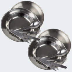 Set Couverts De Camping Et Assiette Creuse & Plate | 2 Personnes -Quechua Promos Boutique set couverts de camping et assiette creuse and plate 2 personnes 2