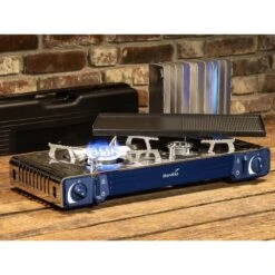 Set Réchaud à Gaz 2 Feux - Skandika Brann - Camping - Allumage Piezo - Mallette -Quechua Promos Boutique set rechaud a gaz 2 feux skandika brann camping allumage piezo mallette 5