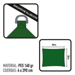 Store D'ombrage Aktive Garden Couleur Verte -Quechua Promos Boutique store dombrage aktive garden couleur verte 2