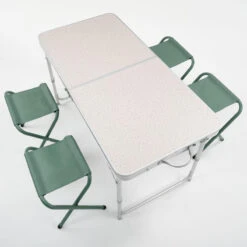 Quechua TABLE DE CAMPING PLIANTE - 4 TABOURETS - 4 À 6 PERSONNES -Quechua Promos Boutique table de camping pliante 4 tabourets 4 a 6 personnes 4