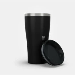 Quechua Tasse / Verre MH500 Isotherme (double Paroi Inox) Camp Du Randonneur 0,5L Noir -Quechua Promos Boutique tasse verre mh500 isotherme double paroi inox camp du randonneur 05l noir 1