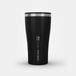 Quechua Tasse / Verre MH500 Isotherme (double Paroi Inox) Camp Du Randonneur 0,5L Noir -Quechua Promos Boutique tasse verre mh500 isotherme double paroi inox camp du randonneur 05l noir 9