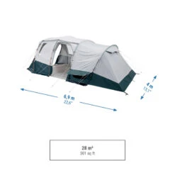 Quechua Tente à Arceaux De Camping - Arpenaz 6.3 F&B - 6 Personnes - 3 Chambres 12 Quechua Tente à Arceaux De Camping - Arpenaz 6.3 F&B - 6 Personnes - 3 Chambres -Quechua Promos Boutique tente a arceaux de camping arpenaz 63 f and b 6 personnes 3 chambres 2
