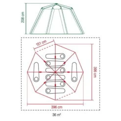 Tente Coleman Octagon Blackout 8 -Quechua Promos Boutique tente coleman octagon blackout 8 5