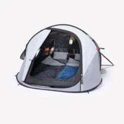 Quechua Tente De Camping - 2 SECONDS - 2 Places - Fresh & Black -Quechua Promos Boutique tente de camping 2 seconds 2 places fresh and black 3