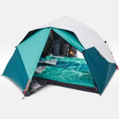 Quechua Tente De Camping - 2 Seconds EASY - 3 Places - Fresh & Black -Quechua Promos Boutique tente de camping 2 seconds easy 3 places fresh and black 3