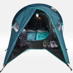 Quechua Tente De Camping - MH100 XL - 2 Places - Fresh & Black -Quechua Promos Boutique tente de camping mh100 xl 2 places fresh and black 4