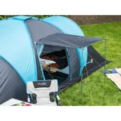 Tente Dôme Familiale Hammerfest 6 Protect - Sol Cousu - 6 Personnes - 2 Cabines -Quechua Promos Boutique tente dome familiale hammerfest 6 protect sol cousu 6 personnes 2 cabines 2