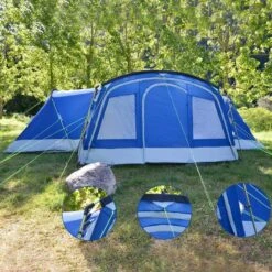 Tente Familiale Dôme Nimbus 12 - Camping - 12 Personnes - 3 Cabines -Quechua Promos Boutique tente familiale dome nimbus 12 camping 12 personnes 3 cabines 5