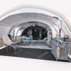 Quechua Tente Gonflable De Camping - Air Seconds 6.3 XXL F&B - 6 Personnes - 3 Chambres -Quechua Promos Boutique tente gonflable de camping air seconds 63 xxl f and b 6 personnes 3 chambres 3