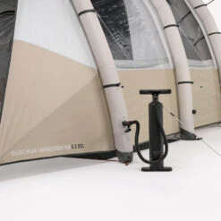 Quechua Tente Gonflable De Camping - Air Seconds 6.3 XXL F&B - 6 Personnes - 3 Chambres -Quechua Promos Boutique tente gonflable de camping air seconds 63 xxl f and b 6 personnes 3 chambres 4