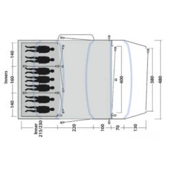 Tente Gonflable Outwell Jacksondale 7PA -Quechua Promos Boutique tente gonflable outwell jacksondale 7pa 2