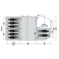 Tente Gonflable Outwell Knightdale 8PA 7 Tente Gonflable Outwell Knightdale 8PA -Quechua Promos Boutique tente gonflable outwell knightdale 8pa 2