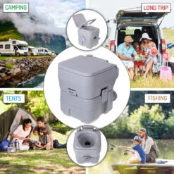 Toilette Portable 20L Pour Camping-Car, WC Avec Chasse D'Eau 13L Camry 9 Toilette Portable 20L Pour Camping-Car, WC Avec Chasse D'Eau 13L Camry -Quechua Promos Boutique toilette portable 20l pour camping car wc avec chasse deau 13l camry 2